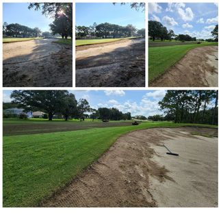 Maintenance of golf course bunkers